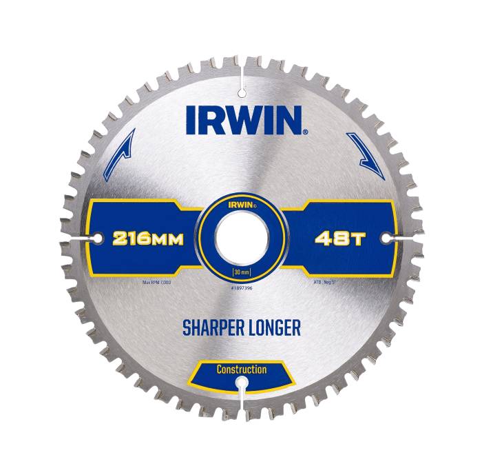 Irwin rundsavsklinge Ø216 x 30 mm - 48T